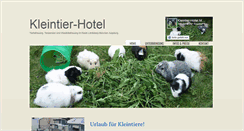 Desktop Screenshot of kleintier-hotel.de