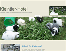 Tablet Screenshot of kleintier-hotel.de